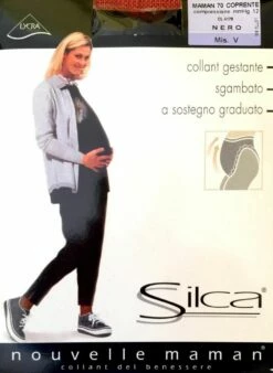 Collant Gestante A Sostegno Graduato 70 Den Coprente Silca Maman